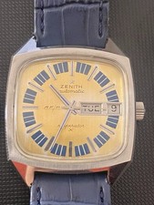 Zenith Respirator X Calibro 405 del 1970 Automatico Revisionato, Quadr. Virato