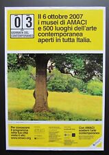 Manifesto originale poster MAURIZIO CATTELAN Terza giornata contemp. MACI 2007
