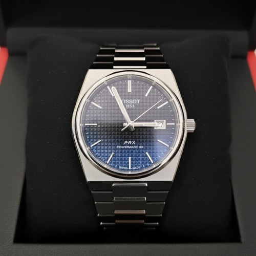 Tissot prx quadrante nero - prx, blu