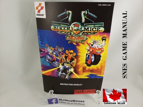 Manuale snes biker mice - manuale,