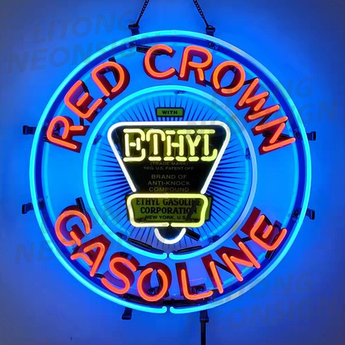 Insegna neon benzina corona - insegna,