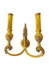 4 APPLIQUES LAMPADA PARETE WANDLAMPEN PLACCATI IN ORO CESELLATO LUMI MILANO