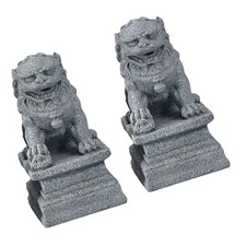  2 Pcs Statualeone Cinese