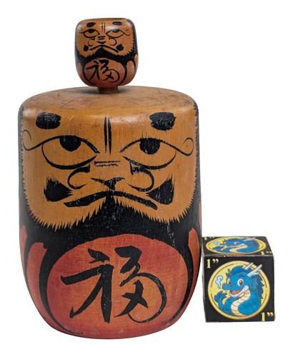 Bambola daruma vintage - bambola,