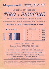 C2047) MAGNACAVALLO (MANTOVA) SOCIETA' DI TIRO A VOLO, TIRO AL PICCIONE