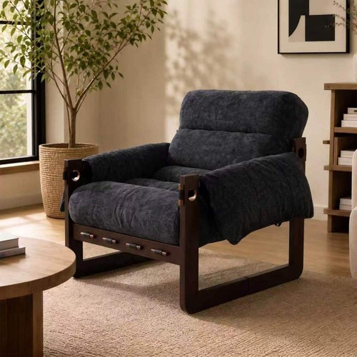 Poltrona ciniglia con - in,