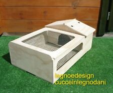 CASETTA PER TARTARUGHE DI TERRA CON TERRARIO E RETE 60x40x22