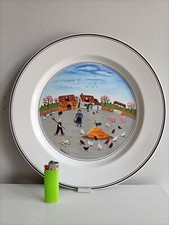 VILLEROY & BOCH PIATTO PORTATA DESIGN NAIF LAPLAU ANNI 70/80 CERAMICA