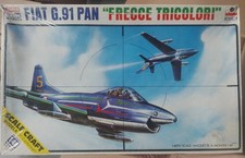ESCI Scala 1/48 Fiat G91 Pan Frecce Tricolori - Vintage, scatola aperta, nuovo #4028