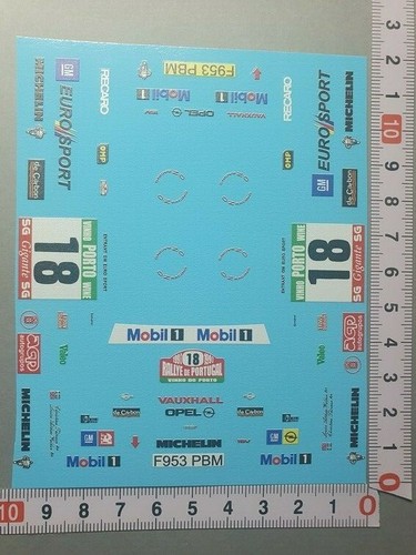 Decals opel kadett - 1/24,