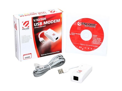 Encore 56k usb soft modem - usb, fax