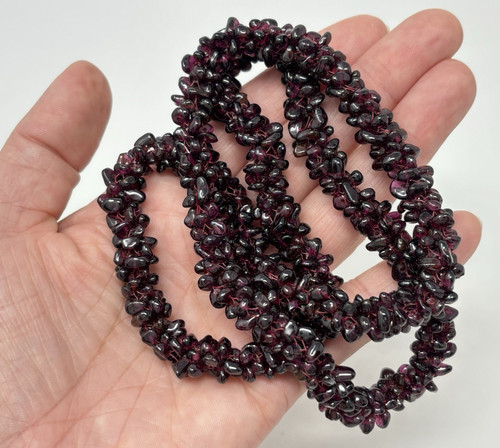 Collana vintage granato - vintage,