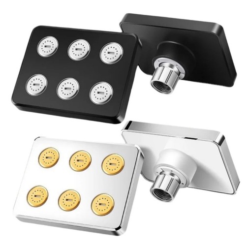 Soffione doccia nero argento - nero, e