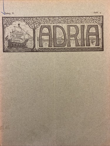 Adria jahrgang heft april - v, jahrgang-5