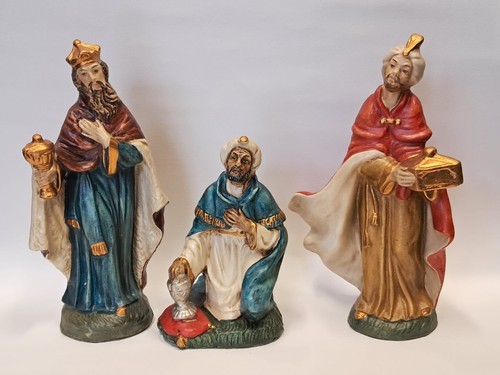 Magi statua presepe - re,