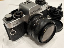 Rolleiflex SL35 E fotocamera pellicola 35 mm con obiettivo Rollie-HFT Planar 1,8/50 mm. Funzionante.
