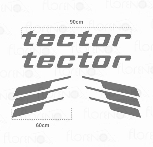 Adesivi tector iveco grigio - iveco,