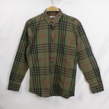 Camicia Burberry verde fantasia scozzese taglia M da uomo