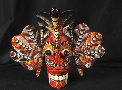 Maschera parete legno - maschera,
