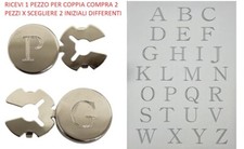 1  pezzo COL ORO ROSA COPRIBOTTONI camicia PERSONALIZZATI INIZIALE , X2 COMPRA 2