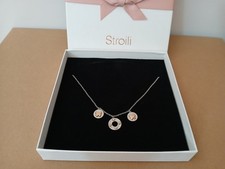 COLLANA STROILI 3 CERCHIETTI E FARFALLE