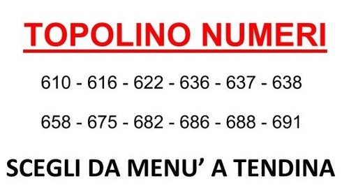 Topolino 610 691 vari per - vari,