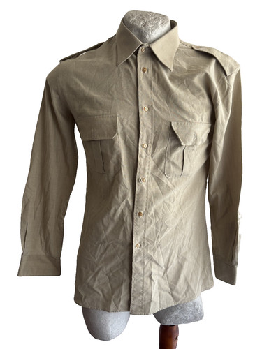 Camicia militare vintage - camicia, kaki