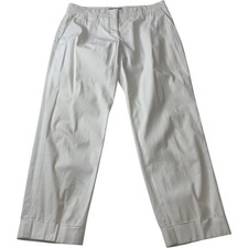 Pantalone Prada stile classico bianco donna UK 12-14