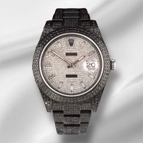 Rolex uomo datejust 41mm nero - rolex,