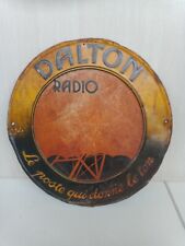 insegna originale Radio Dalton litho vintage sign