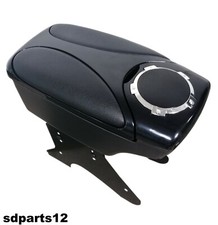 Bracciolo Auto Universale Nero Porta Oggetti Poggia Braccio Portalattine 