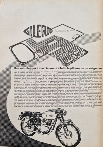 Pubblicita advert moto - '50,