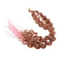  Extension per capelli sintetici ricci, onde profonde, resistenti al calore e ad