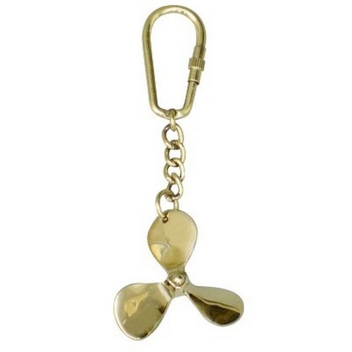 Portachiavi ottone con - in,