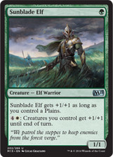 MTG SUNBLADE ELF EXC - ELFO DELLA LAMA SOLARE - M15 - MAGIC