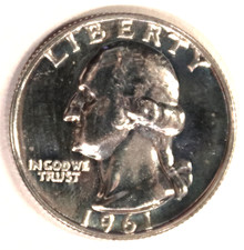 1961-P Washington Quarter -