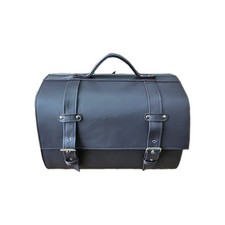 Bauletto borsa Vespa Lambretta Moto borsone portapacchi Ecopelle  Marrone Scuro 