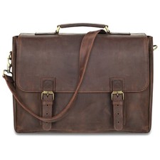 Borsa uomo marrone per laptop