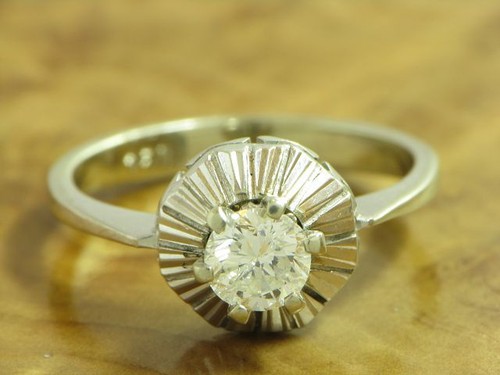 Anello oro bianco - bianco, 750