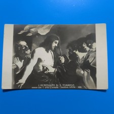 L’INCREDULITÀ DI SAN TOMMASO BARBIERI GIOV. DETTO IL GUERCINO CARTOLINA PICCOLA