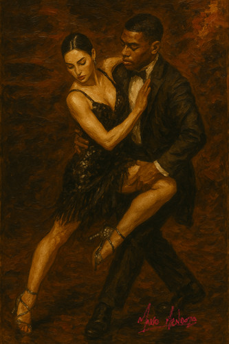 Mario mendoza dipinto olio - mario,