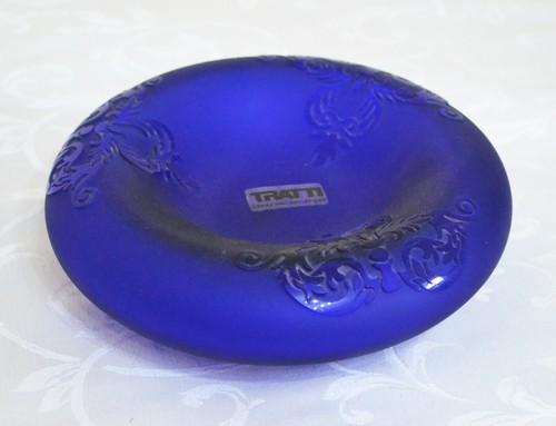 Posacenere vetro blu - posacenere,