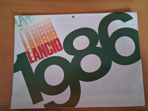 Calendario 1986 lancio - calendario,