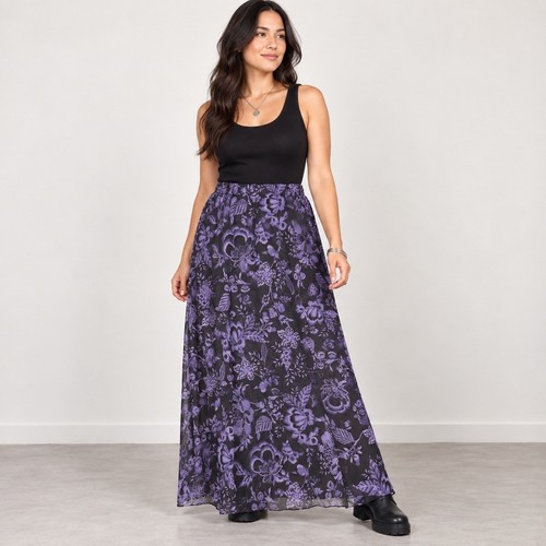 Maxi gonna donna 3xl - donna, viola