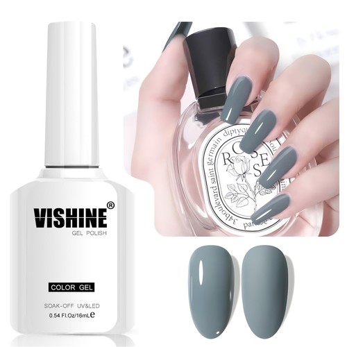 Vishine blue gray smalto gel - vishine,