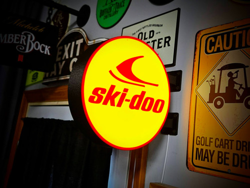 Insegna luminosa led ski - insegna,