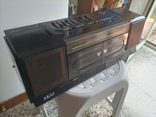 Akai w17 boombox - pj-w17, (vintage)