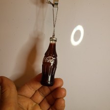 Coca-Cola Contorno Bottiglia di Vetro Decorazione Natalizia Natalizia Coca Cola 2,5"