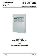 Manuale istruzioni installazione centrale antincendio Hiltron LD1L - LD2L - LD4L