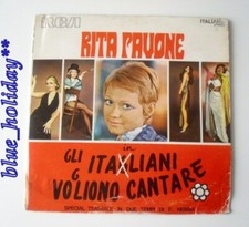 **RITA PAVONE - GLI ITALIANI VOGLIONO CANTARE LP RCA VICTOR VENEZUELA! 70 VG++